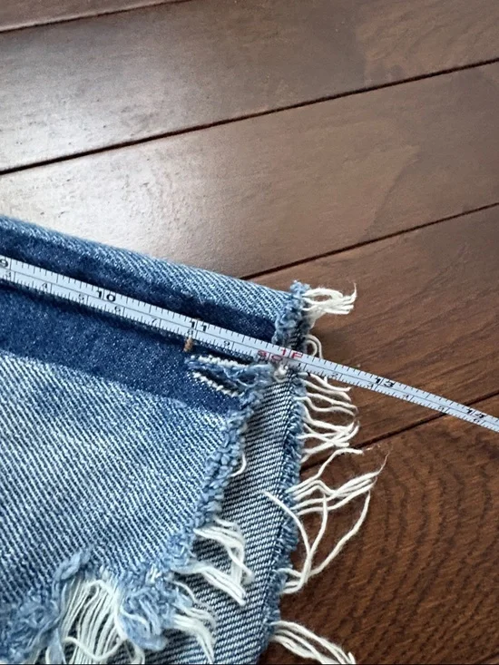 Pistola Denim Shorts Nova Size 29 High Rise Relaxed Distressed Cutoff Festival - Picture 12 of 14